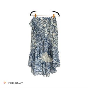 Love Shack Fancy faux wrap skirt